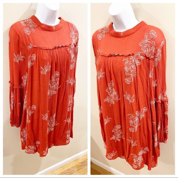 Lulus No One Quite Like You Shift Dress Orange M - Picture 11 of 13